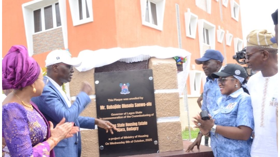 Sanwo-Olu Inaugurates 420-Unit Ajara Housing Estate in Badagry, Allocates 20% for Teachers and Civil Servants
