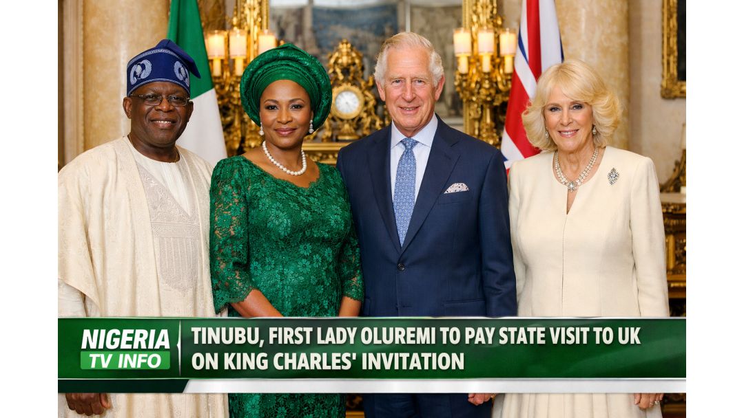 Tinubu na Nwunye Onyeisi Oluremi Ga Eleta UK N’ịkpọ Sị King Charles