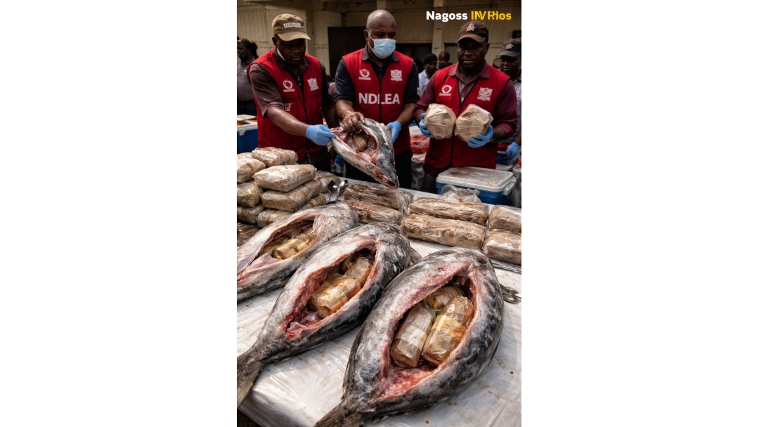 Hukumar NDLEA Ta Kama Kwayar Cocaine a Cikin Kifi a Legas