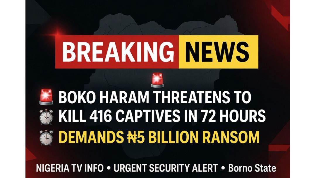 Featured image: Boko Haram Issues 72-Hour Ultimatum, Threatens to Execute 416 Hostages in Borno