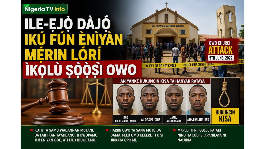 Featured image: Four Sentenced to Death Over Owo Church Attack