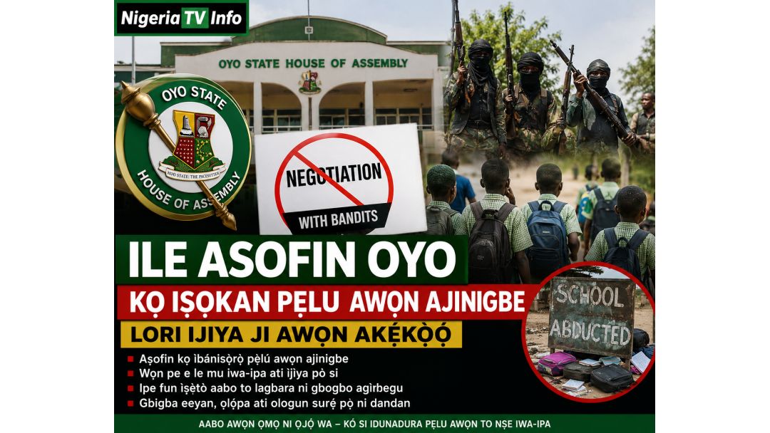 Featured image: Oyo Assembly Rejects Negotiation with Bandits Over School Abduction Crisis
