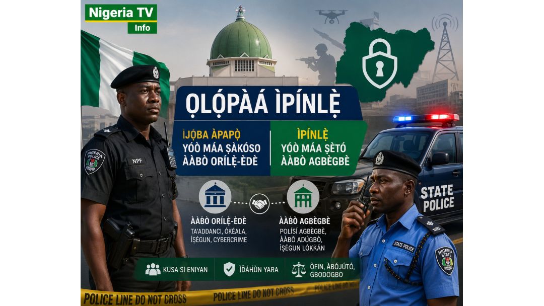 Ọlọ́pàá Ìpínlẹ̀: Ìjọba Àpapọ̀ Yóò Máa Ṣàkóso Ààbò Orílẹ̀-Èdè, Ìpínlẹ̀ Yóò Máa Ṣètó Ààbò Agbègbè