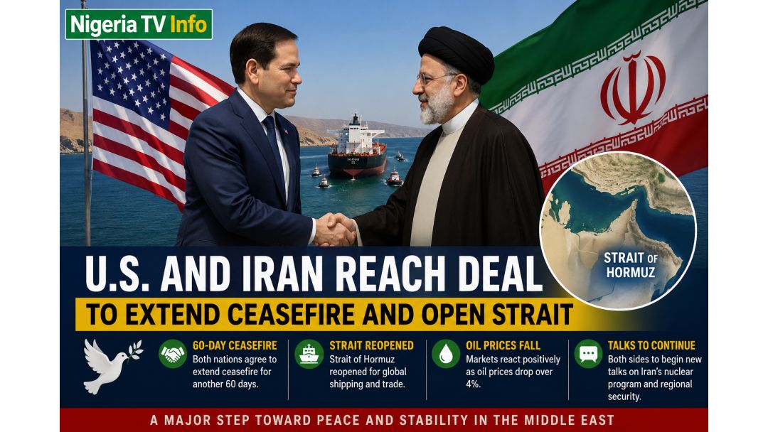 Featured image: U.S., Iran Reach Landmark Deal to Extend Ceasefire, Reopen Strait of Hormuz