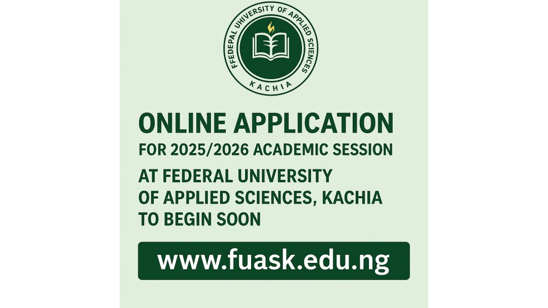 Featured image: Online Application for 2025/2026 Academic Session at Federal University of Applied Sciences, Kachia to Begin Soon
